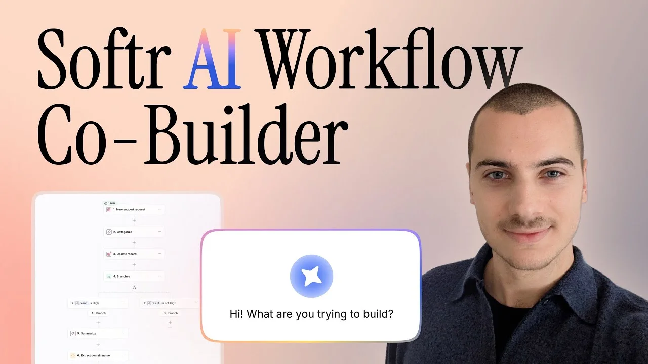 Video: AI Workflow Co-Builder: New Prompt to Automation Feature by Softr