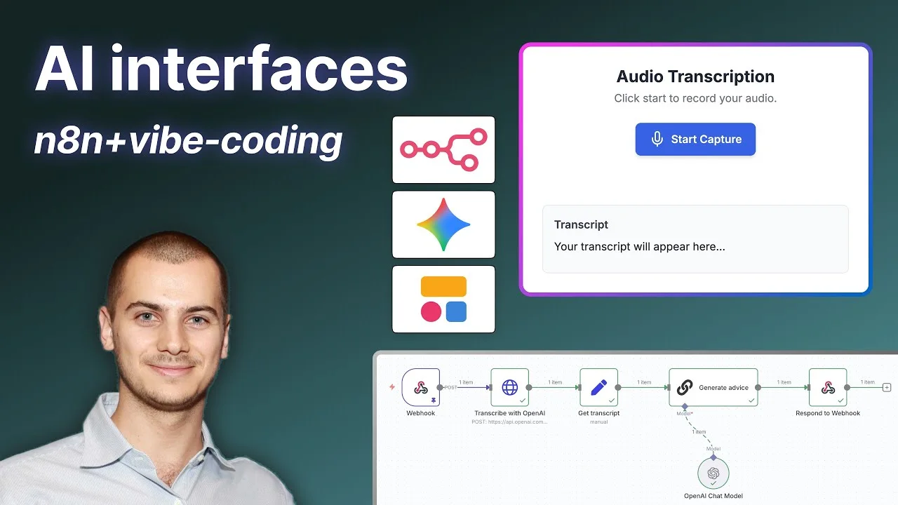 Video: Build Reliable AI Interfaces for Your Apps with n8n & Vibe-Coding (live-build)