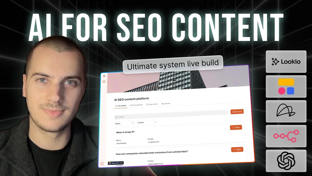 Video: I Build an Insane AI SEO Content System (Steal My n8n + Lookio Template)