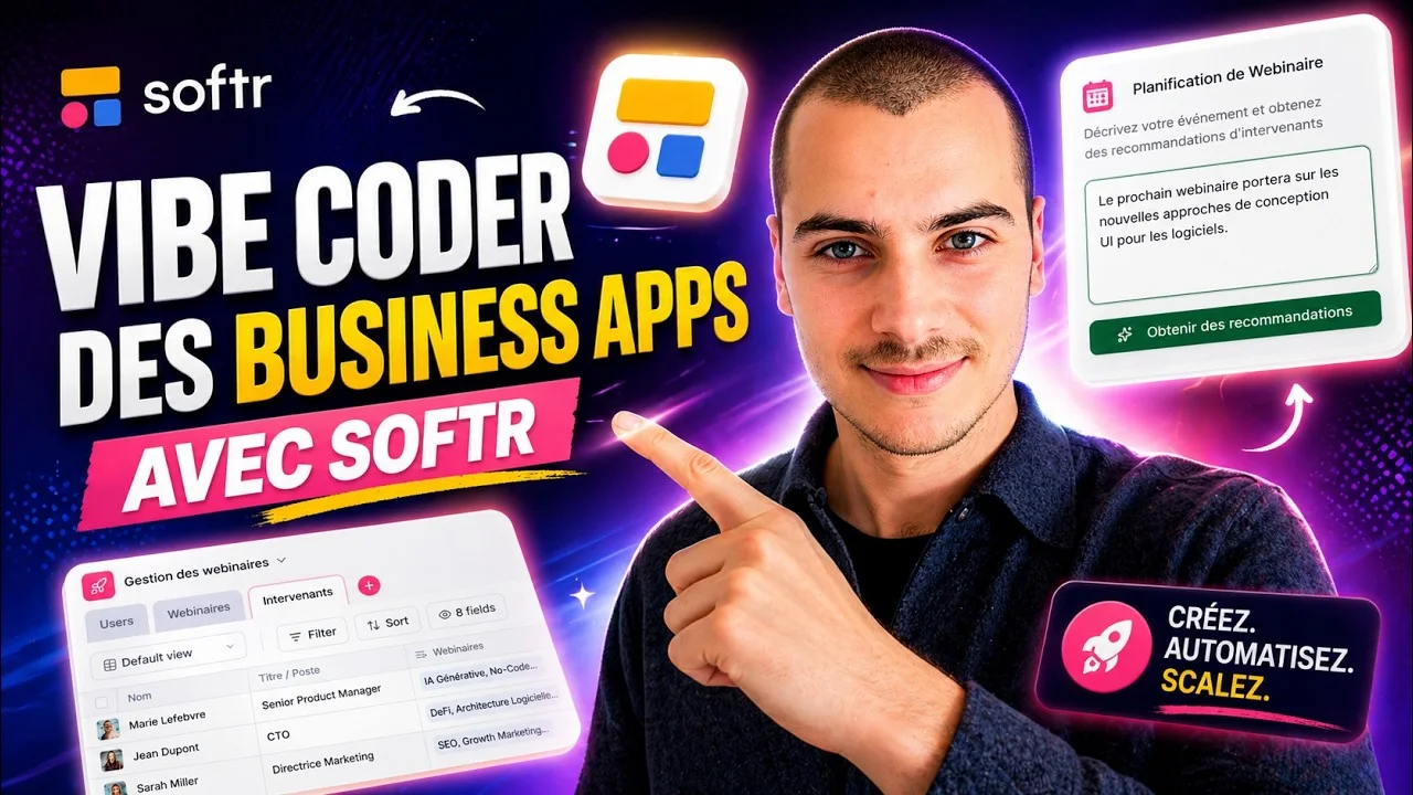 Video: On a créé une app IA en quelques minutes (Vibe Coding avec Softr)