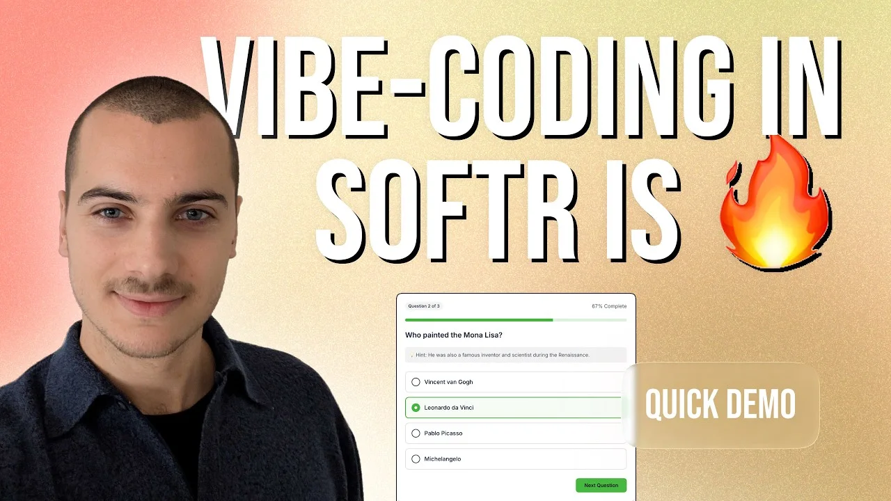 Video: Vibe-Coding in Softr is Incredible: Pushing Boundaries Just Got Weirdly Simple